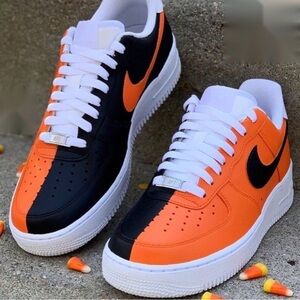 Orange And Black custom sneakers